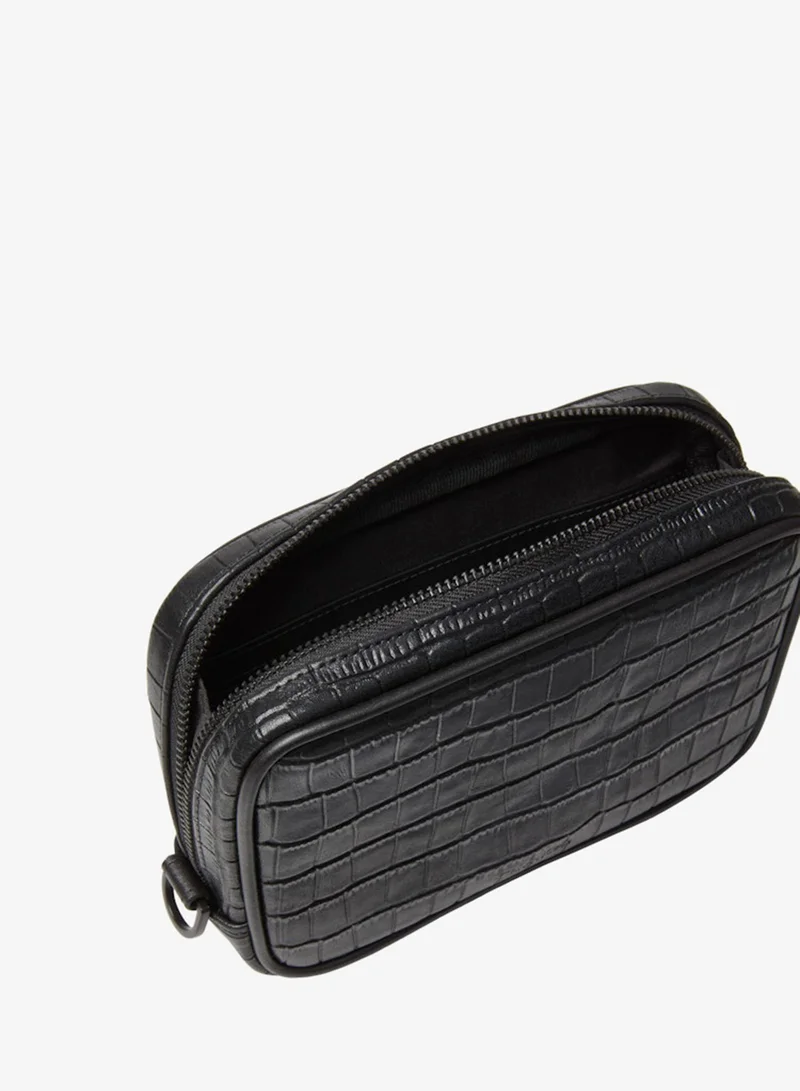 CALVIN KLEIN  Croc Embossed Toiletry Bag for Men | Best Price UAE
